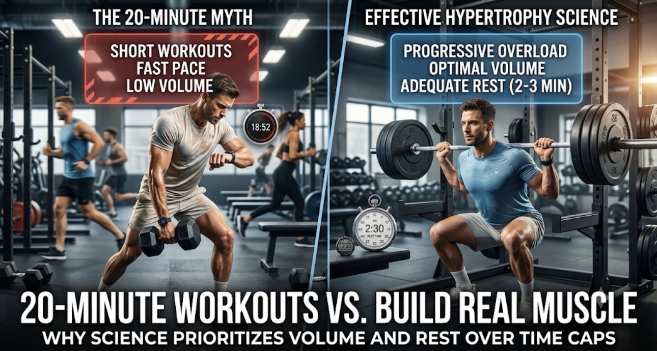 Myth-Busting: Why 20-Minute Workouts Won’t Build Serious Muscle