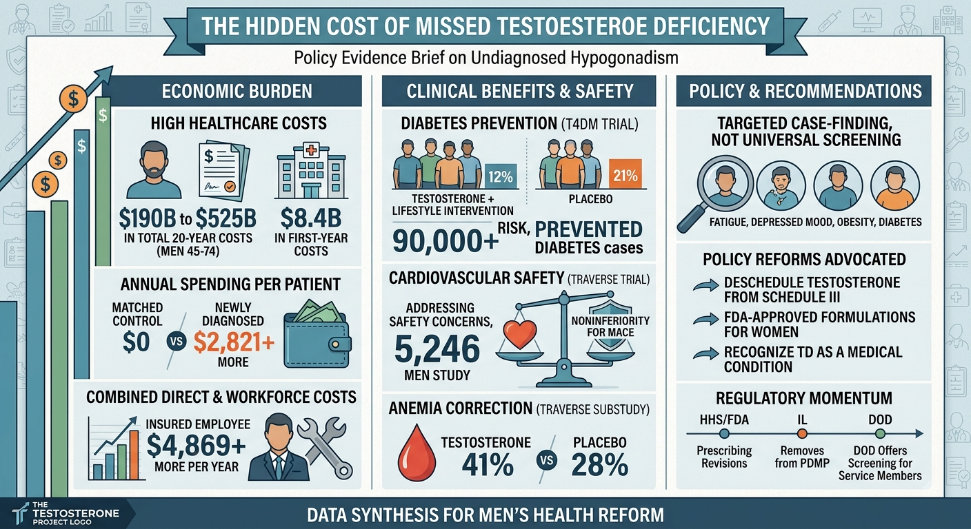 The Hidden Economic and Clinical Cost of Undiagnosed Testosterone Deficiency