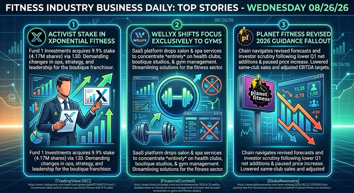 Your Fitness Industry Daily Wrap-Up 8/26/26