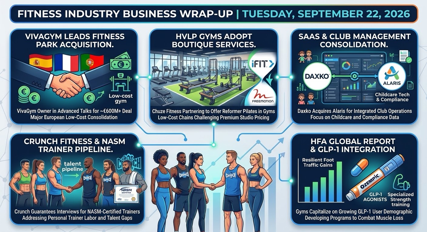 Your Fitness Daily Wrap-Up 09/22/26 – How Ozempic and private equity changed gyms