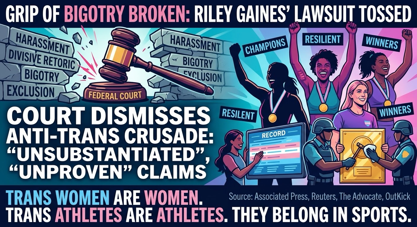 Riley Gaines’ Anti-Trans Grift Hits a Legal Brick Wall